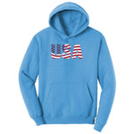 USA Youth Hoodie - Aquatic Blue