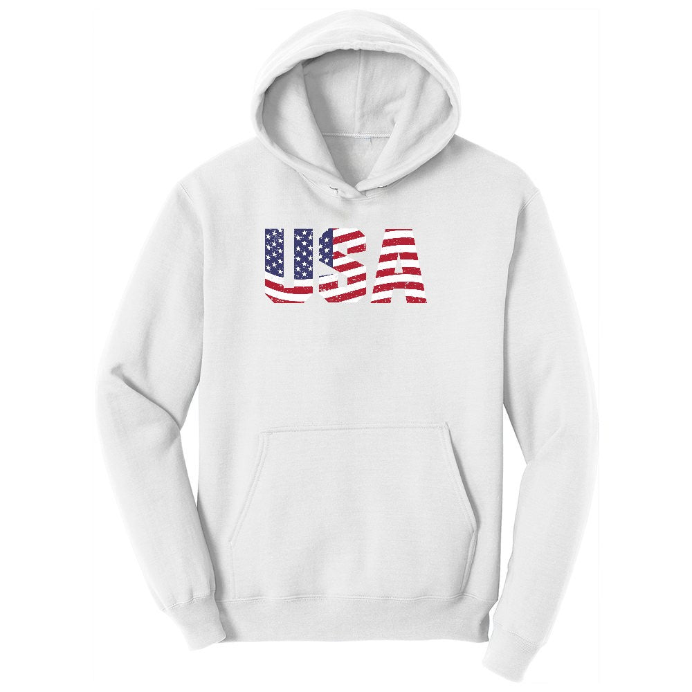 USA Youth Hoodie - White