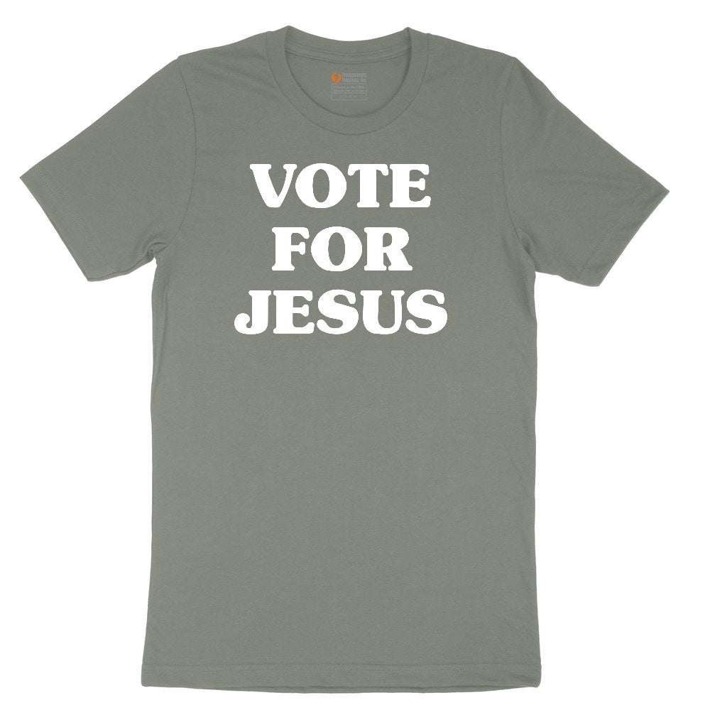 Vote for Jesus Ladies Short Sleeve Tee - Bamboo Blackout