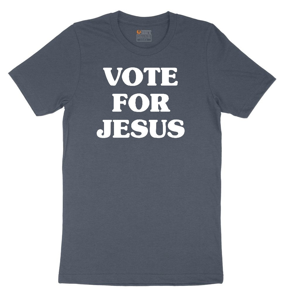 Vote for Jesus Toddler Short Sleeve Tee - Heather Navy
