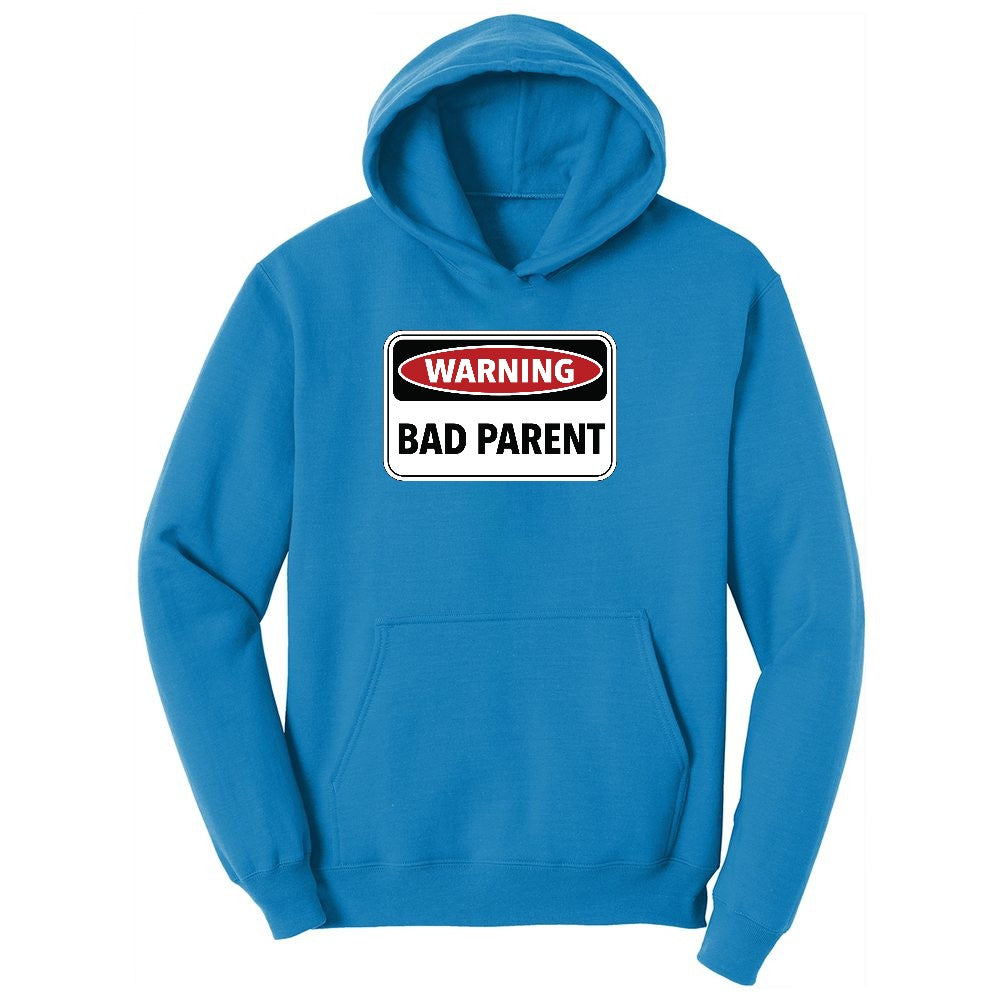 Warning Bad Parent Ladies Hoodie - Sapphire