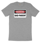 Warning Bad Parent Ladies Short Sleeve Tee - Granite Heather
