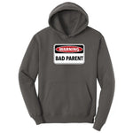 Warning Bad Parent Hoodie - Charcoal