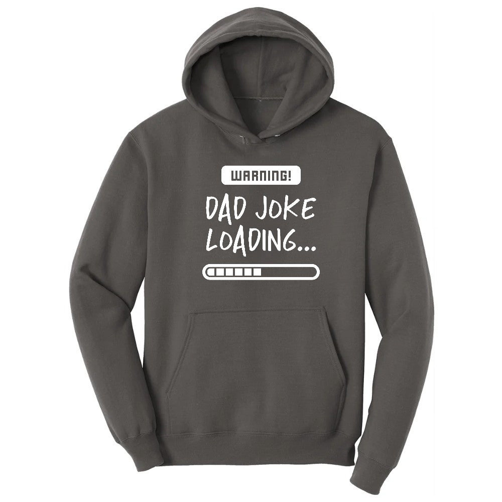 Warning Dad Joke Loading Hoodie - Charcoal