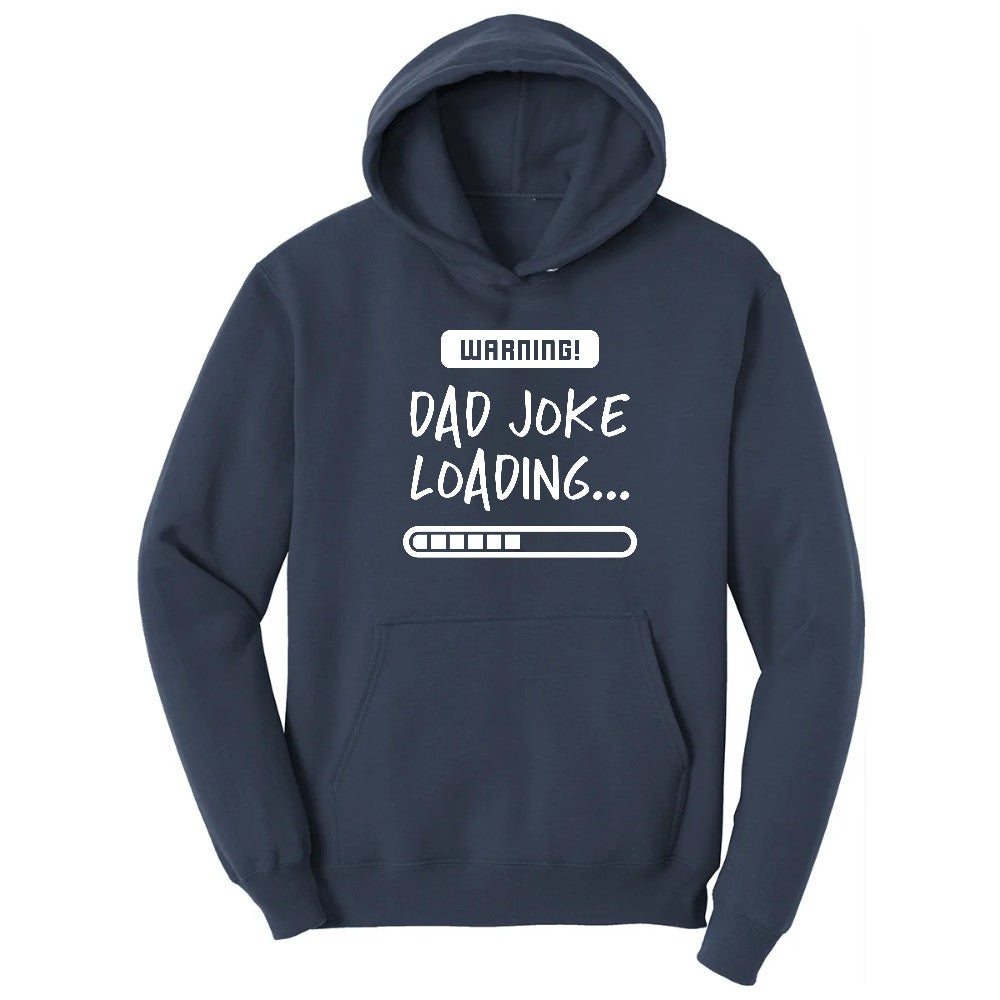 Warning Dad Joke Loading Hoodie - Navy