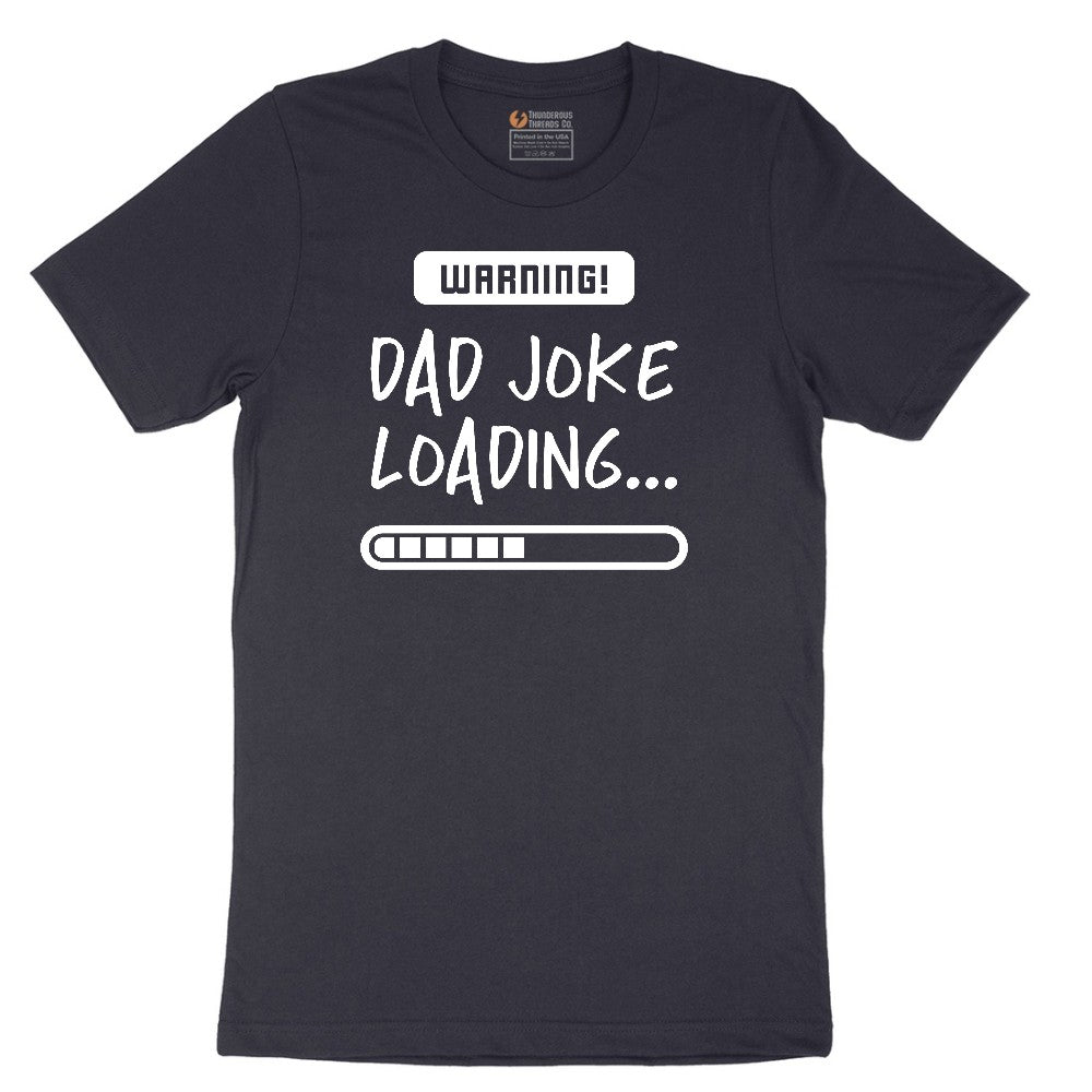 Warning Dad Joke Loading Short Sleeve Tee - Deep Navy