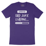 Warning Dad Joke Loading Short Sleeve Tee - Team Purple