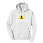 Warning I Do Dumb Things Youth Hoodie - White