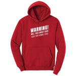 Warning Will Talk About Cars for Hours Hoodie - Red
