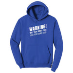 Warning Will Talk About Cars for Hours Hoodie - True Royal