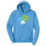 Weather Balloon Thats Hysterical Ladies Hoodie - Aquatic Blue