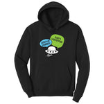 Weather Balloon Thats Hysterical Ladies Hoodie - Jet Black