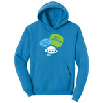 Weather Balloon Thats Hysterical Ladies Hoodie - Sapphire