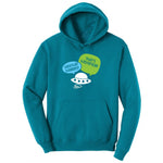 Weather Balloon Thats Hysterical Ladies Hoodie - Teal