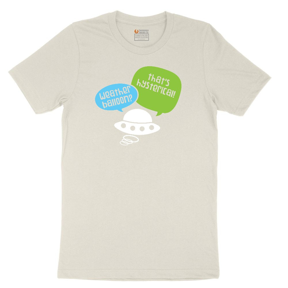 Weather Balloon Thats Hysterical Ladies Short Sleeve Tee - Natural Heather