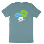 Weather Balloon Thats Hysterical Ladies Short Sleeve Tee - Surf Blackout