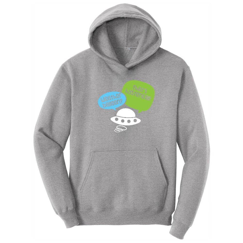 Weather Balloon Thats Hysterical Hoodie - Athletic Heather