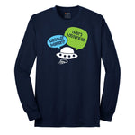 Weather Balloon Thats Hysterical Long Sleeve Tee - Navy