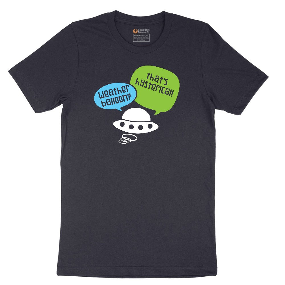 Weather Balloon Thats Hysterical Short Sleeve Tee - Deep Navy