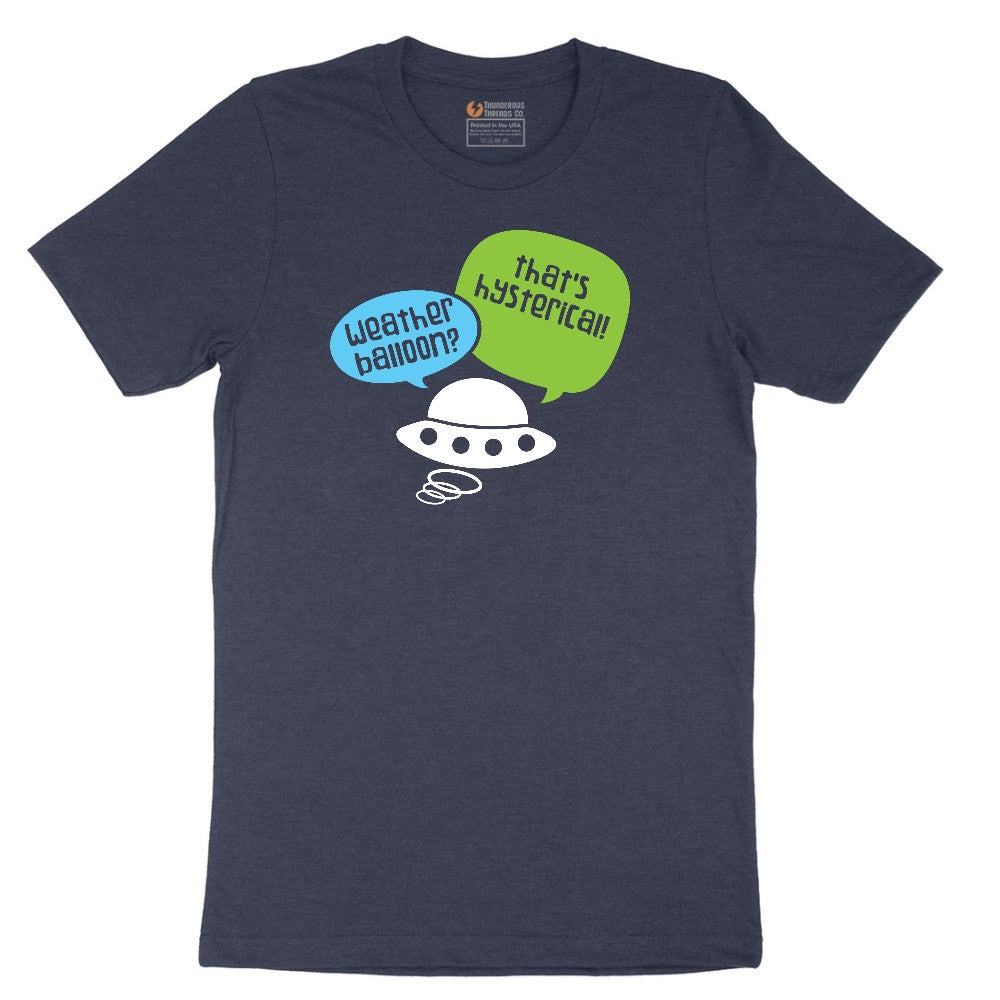 Weather Balloon Thats Hysterical Short Sleeve Tee - Heather Navy