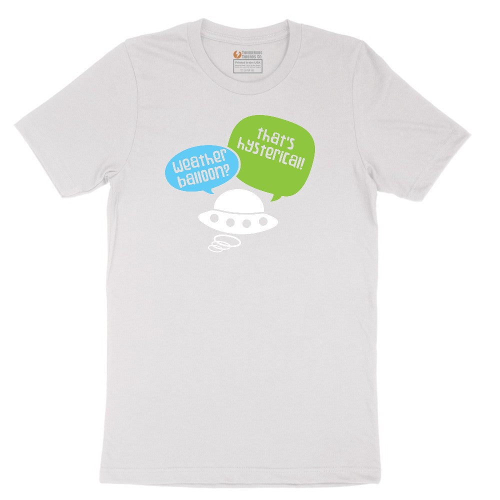 Weather Balloon Thats Hysterical Short Sleeve Tee - White