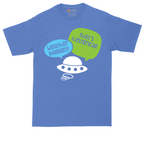 Weather Balloon Thats Hysterical tall t-shirt for men in Heather Royal