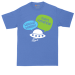 Weather Balloon Thats Hysterical tall t-shirt for men in Heather Royal