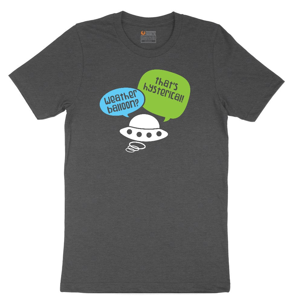 Weather Balloon Thats Hysterical Toddler Short Sleeve Tee - Dark Heather Grey