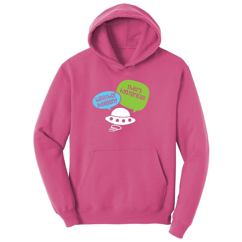 Weather Balloon Thats Hysterical Youth Hoodie - Sangria