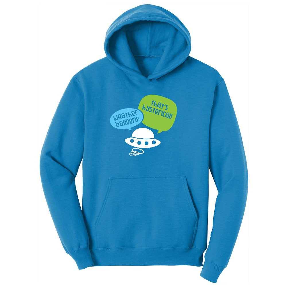 Weather Balloon Thats Hysterical Youth Hoodie - Sapphire