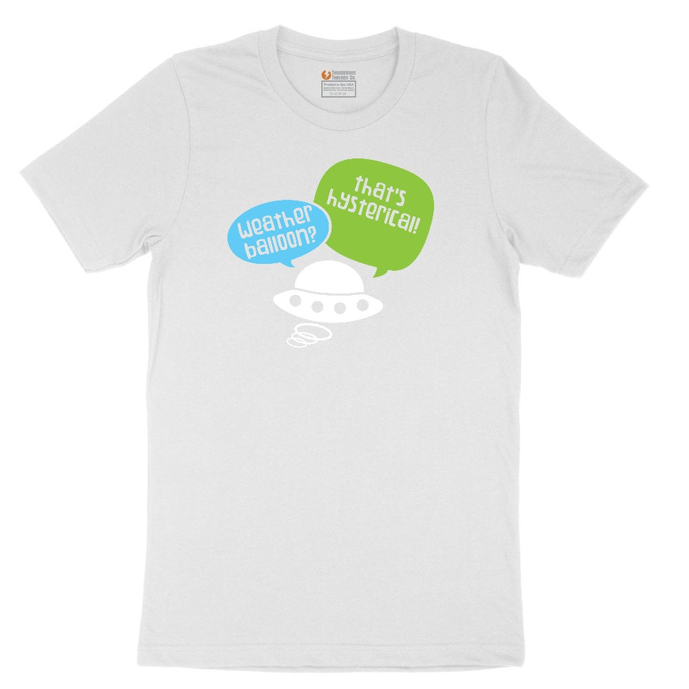 Weather Balloon Thats Hysterical Youth Short Sleeve Tee - White