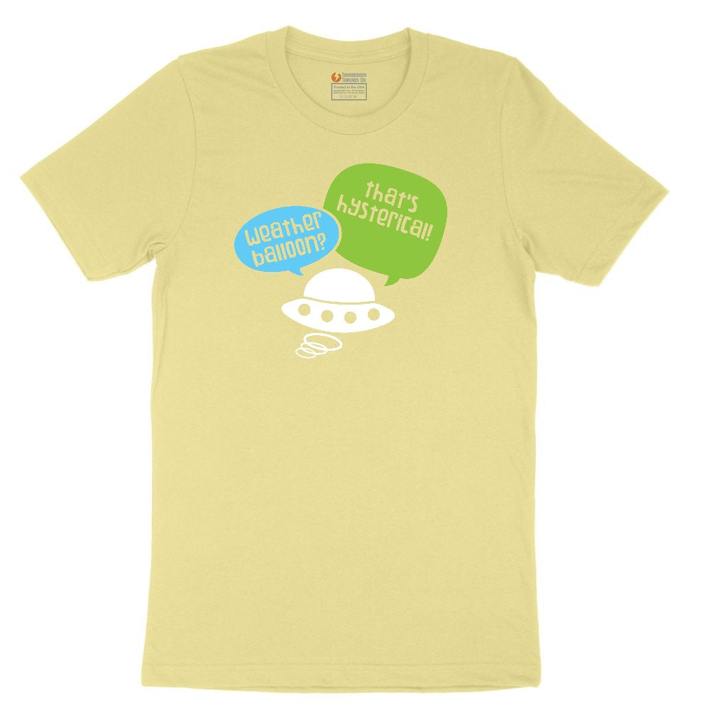 Weather Balloon Thats Hysterical Youth Short Sleeve Tee - Yellow
