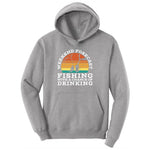 Weekend Forecast Fishing with a Chance of Drinking Ladies Hoodie - Athletic Heather