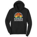 Weekend Forecast Fishing with a Chance of Drinking Ladies Hoodie - Jet Black