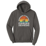 Weekend Forecast Fishing with a Chance of Drinking Hoodie - Charcoal