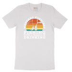 Weekend Forecast Fishing with a Chance of Drinking Short Sleeve Tee - White