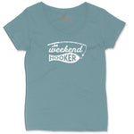 Weekend Hooker Ladies Curvy Tee - Surf Blackout