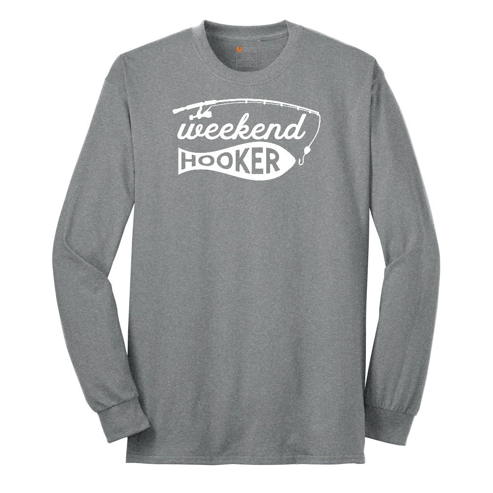 Weekend Hooker Long Sleeve Tee - Athletic Grey