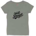 Well Sheeyit Ladies Curvy Tee - Bamboo Blackout
