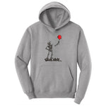 Well Shit Halloween Skeleton Design Ladies Hoodie - Athletic Heather