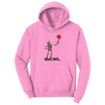Well Shit Halloween Skeleton Design Ladies Hoodie - Candy Pink
