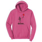 Well Shit Halloween Skeleton Design Ladies Hoodie - Sangria