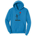 Well Shit Halloween Skeleton Design Ladies Hoodie - Sapphire