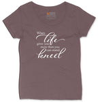 When Life Gives You More Than You Can Stand Ladies Curvy Tee - Sangria Blackout