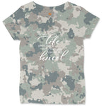 When Life Gives You More Than You Can Stand Ladies Curvy Tee - Vintage Camo