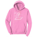 When Life Gives You More Than You Can Stand Ladies Hoodie - Candy Pink