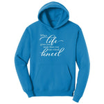 When Life Gives You More Than You Can Stand Ladies Hoodie - Sapphire