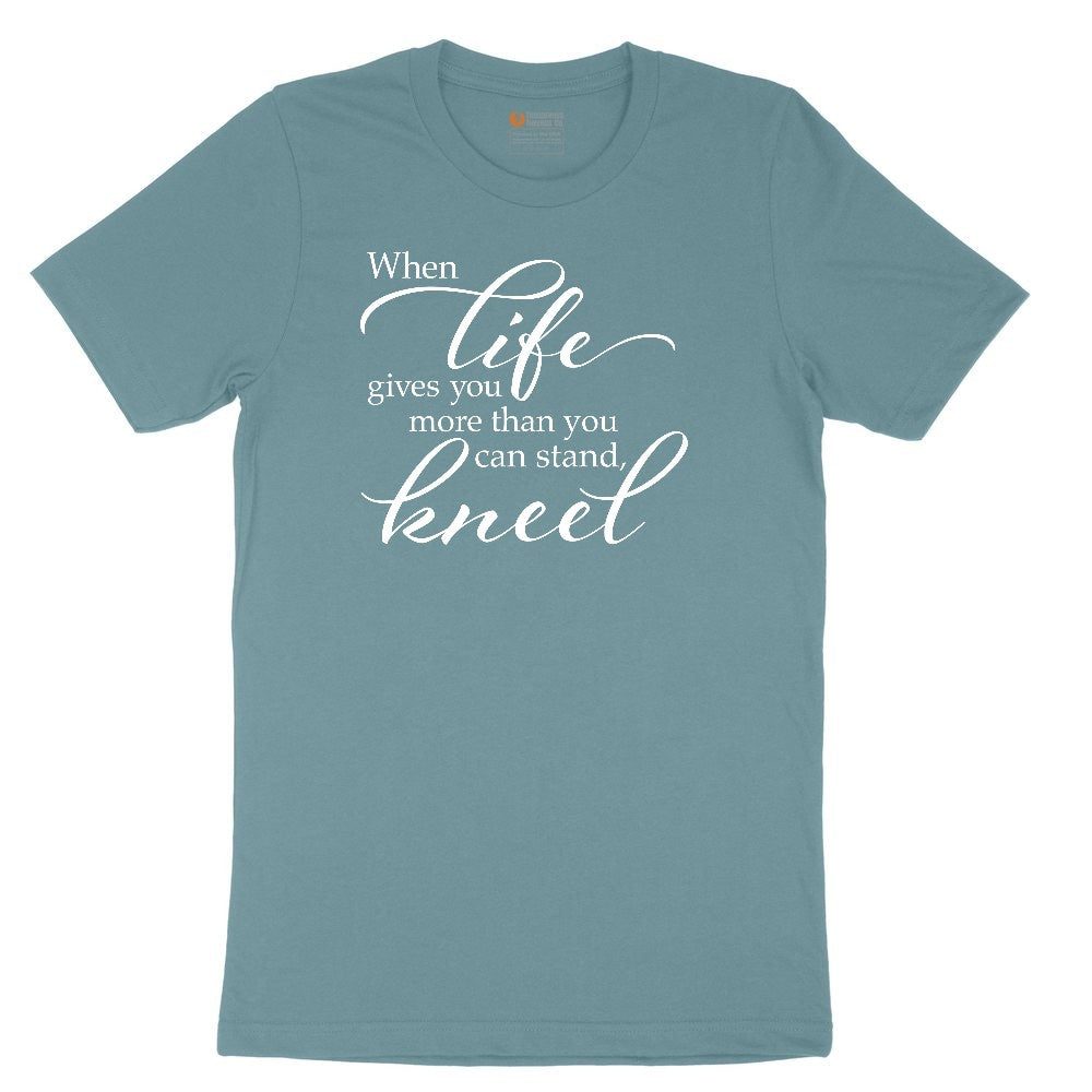 When Life Gives You More Than You Can Stand Ladies Short Sleeve Tee - Surf Blackout
