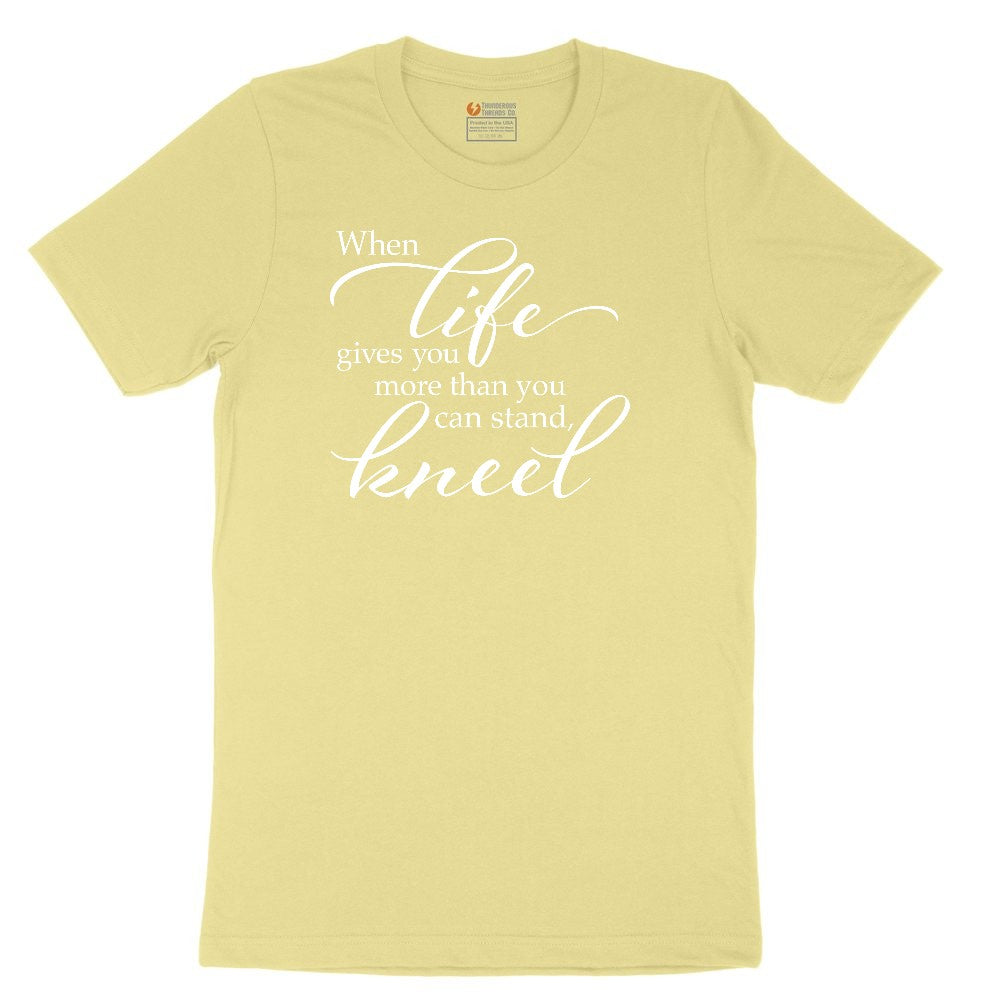 When Life Gives You More Than You Can Stand Toddler Short Sleeve Tee - Yellow