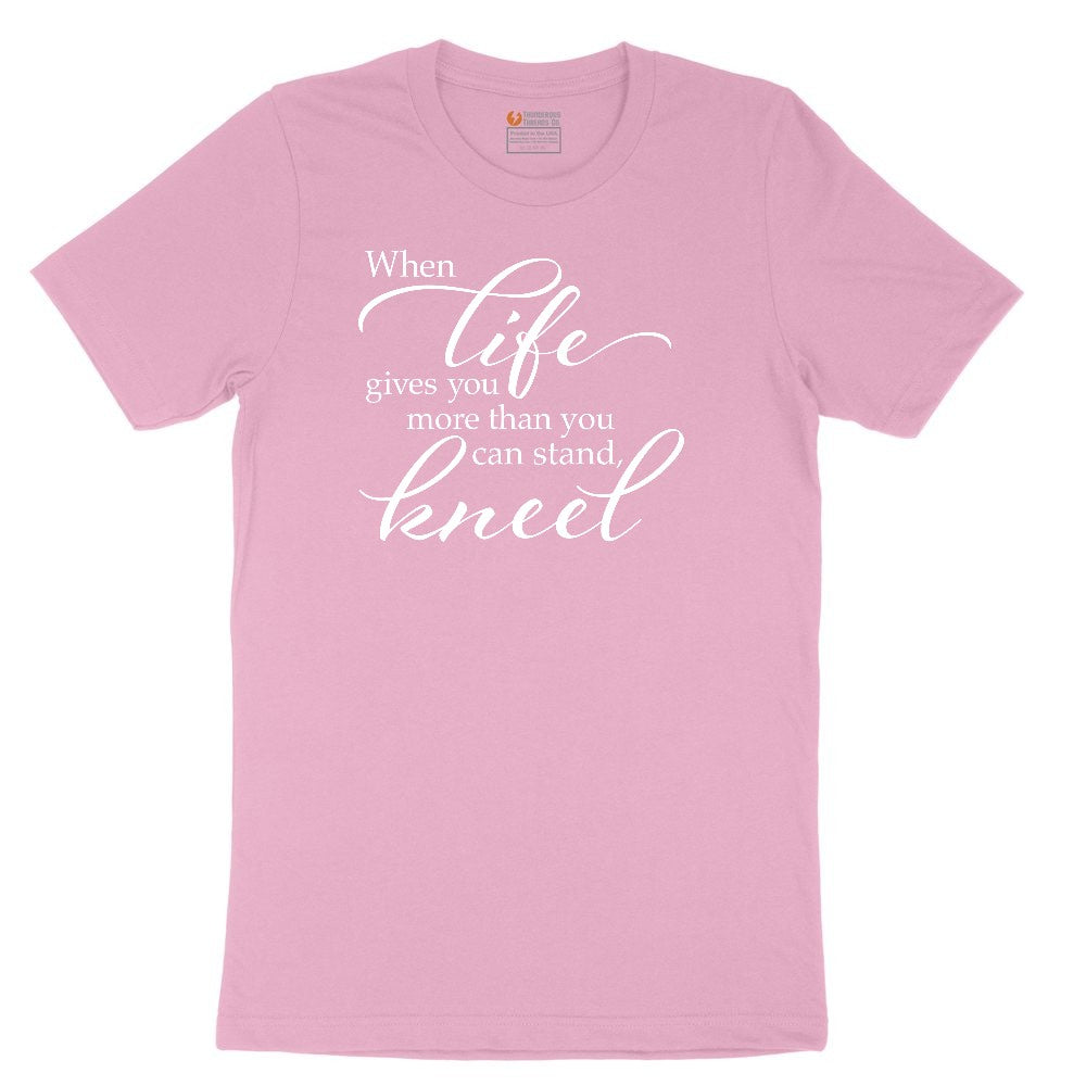 When Life Gives You More Than You Can Stand Youth Short Sleeve Tee - Candy Pink